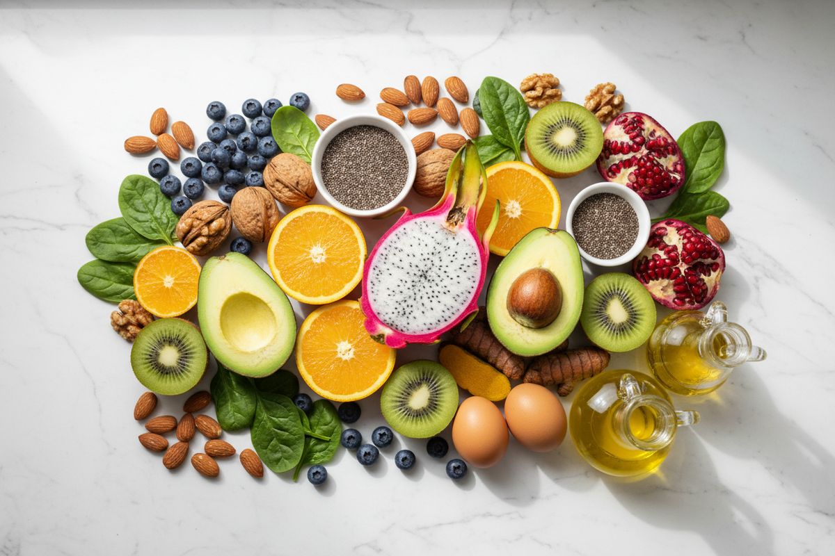 Beauté inside-out : les vitamines et aliments essentiels pour une peau éclatante