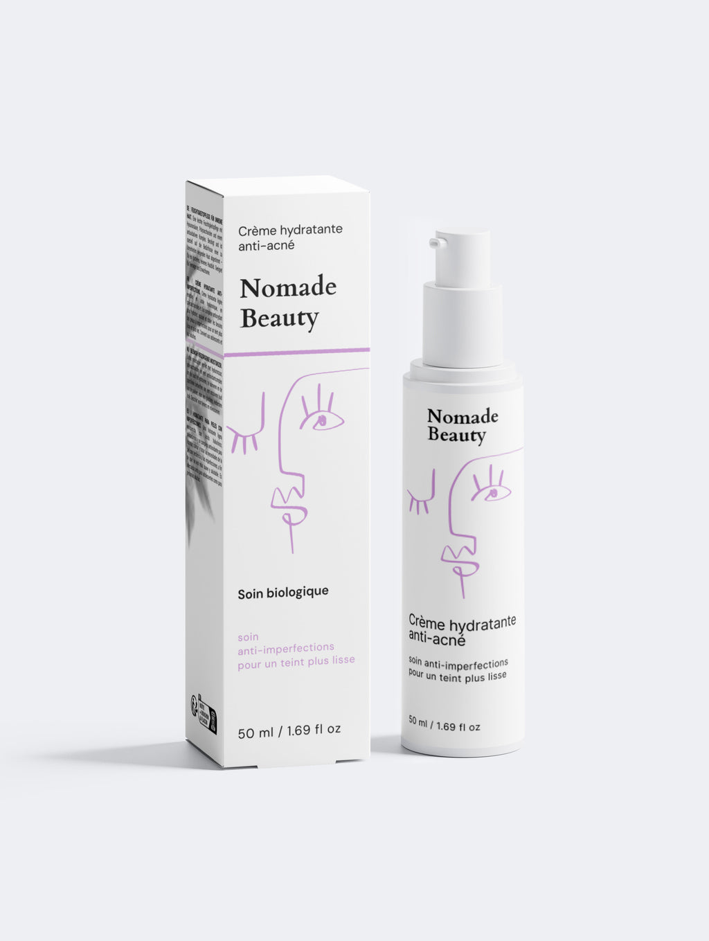 Crème hydratante anti-acné