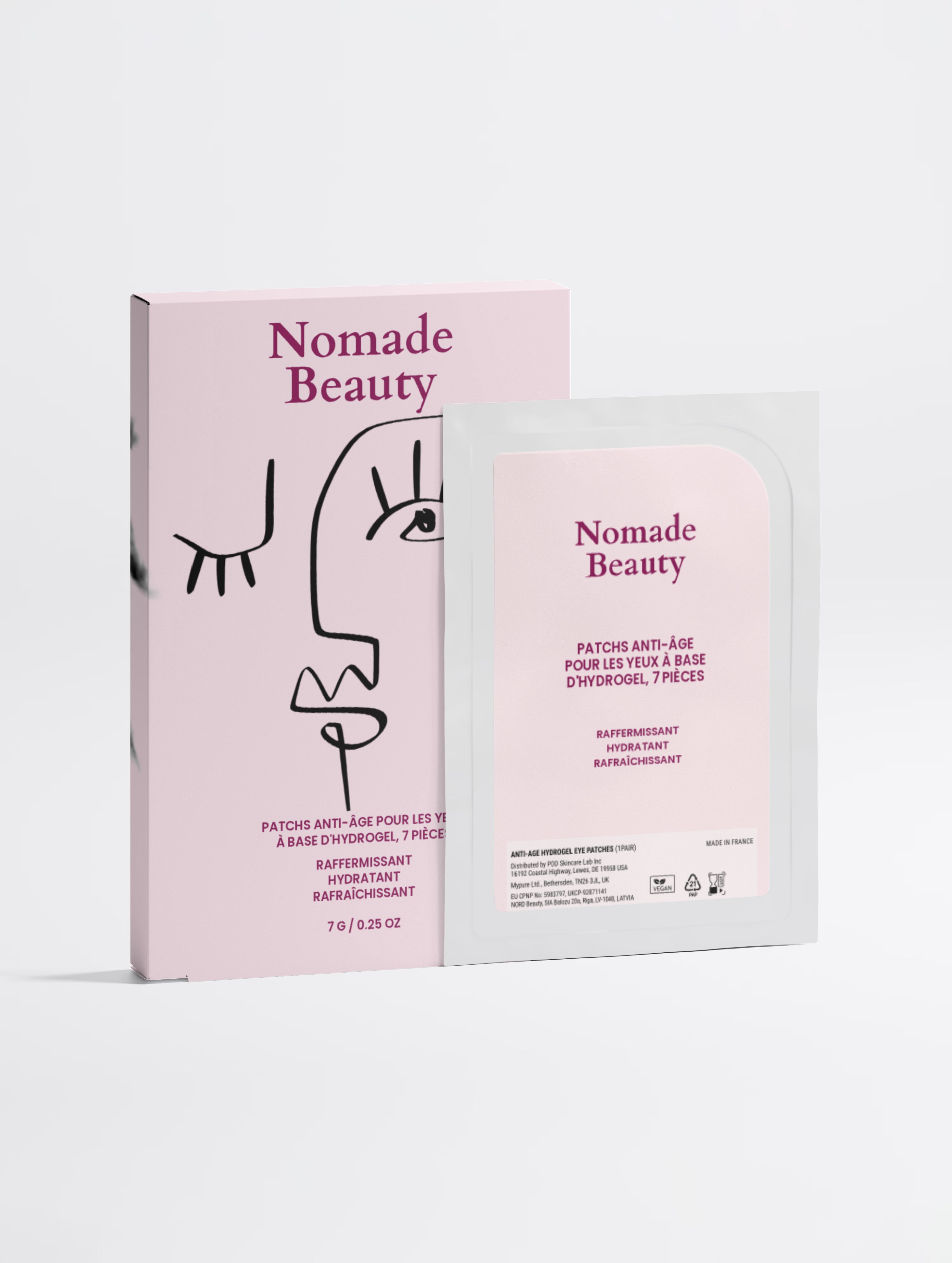 Patchs Contour des Yeux Hydrogel & Or  7 Paires